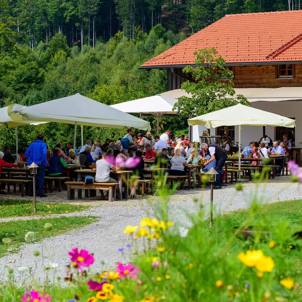 Biergarten in Bodenmais